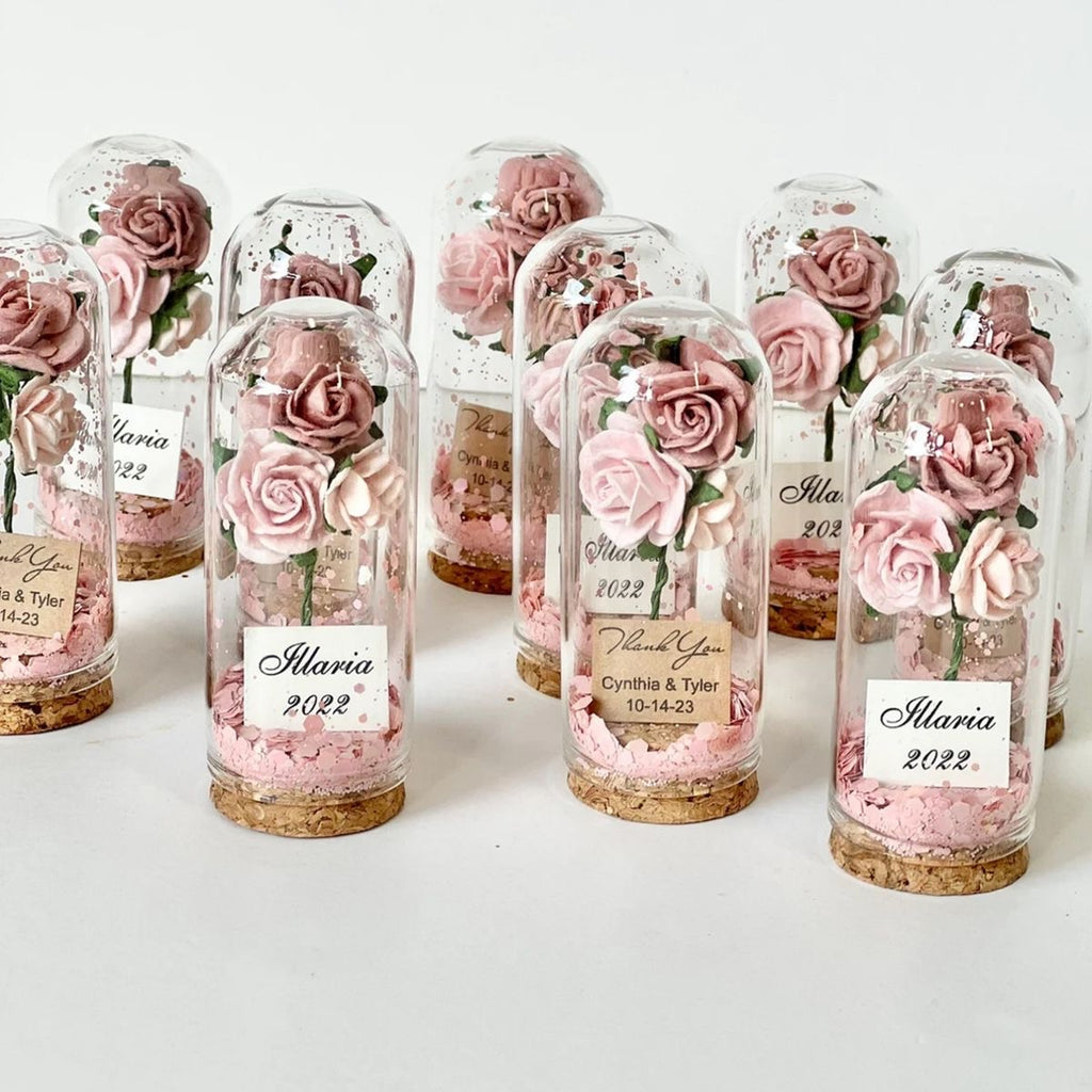 Rose sous dôme